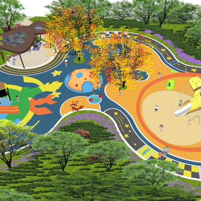 Children's Recreation Area in Modern Community