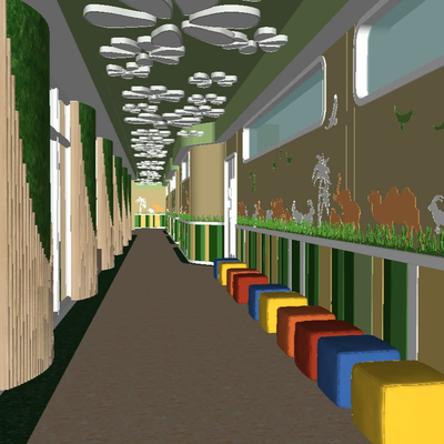 Hallway of Modern Early Education Center