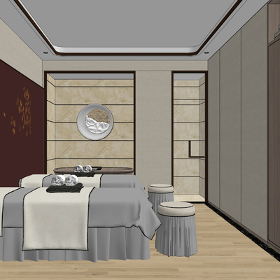 Neo-Chinese Style Beauty Salon Room