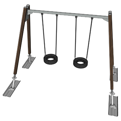 Modern children swing play equipment