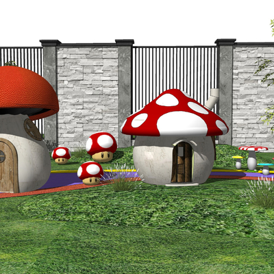 Modern children's mushroom room Entertainment Equipment