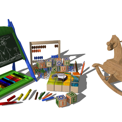 Modern children's drawing board Trojan toy