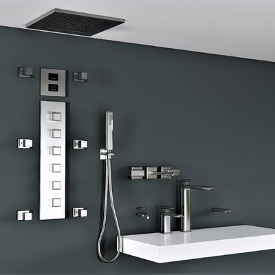 Modern stainless steel faucet shower