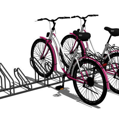 Modern bicycle rack