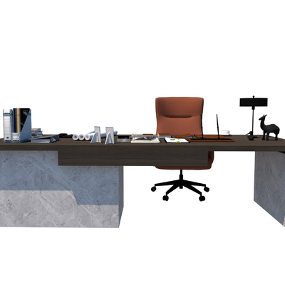 Modern manager office desk and chair