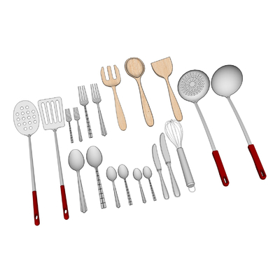 modern knife spoon spatula fork tableware