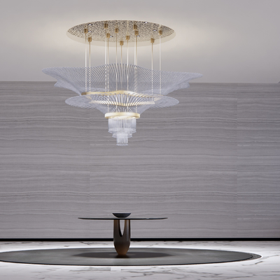 Modern crystal chandelier