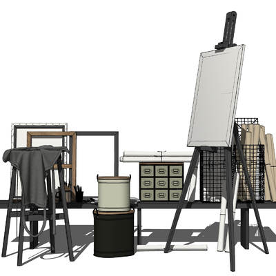 Modern drawing board easel