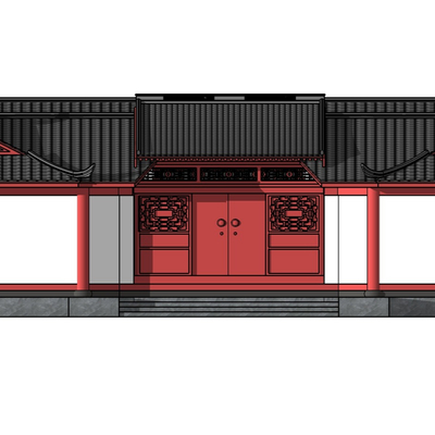 Chinese-style ancient courtyard house