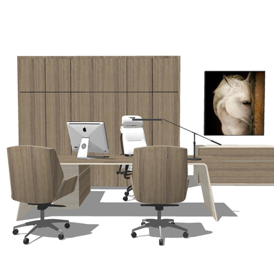 Modern manager office desk and chair