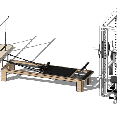 Modern high drop-down fitness equipment