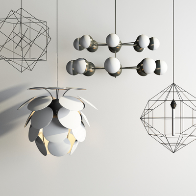 Modern metal chandelier