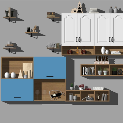 Modern Storage Shelf Wall Cabinet