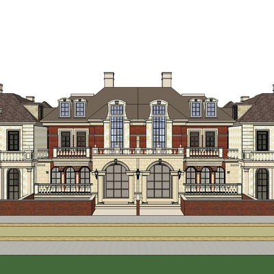 European-style townhouse exterior