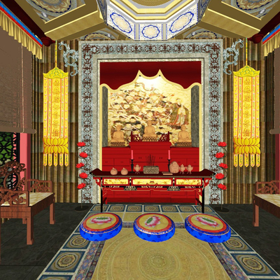 modern buddhist temple ancestral temple