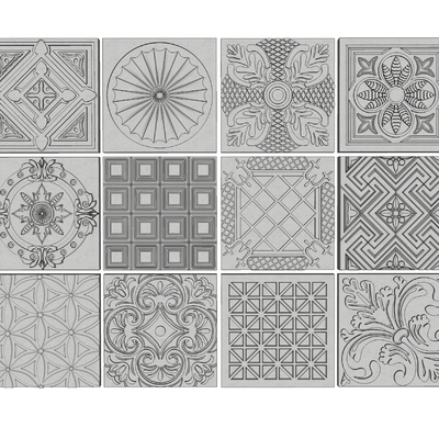 Modern carved tile