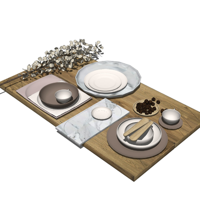 Modern Plate Bowl Placemat Tableware