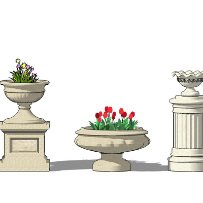 European-style flowerbed bowl