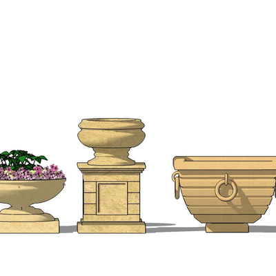 European-style flowerbed bowl