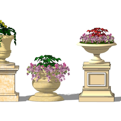 European-style flowerbed bowl