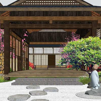 Japanese Zen Courtyard