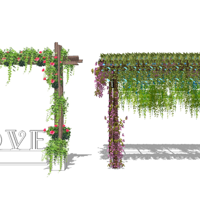 Modern Wedding Wedding Flower Rack Vine Corridor Rack