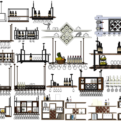 Modern Bar Wine Rack