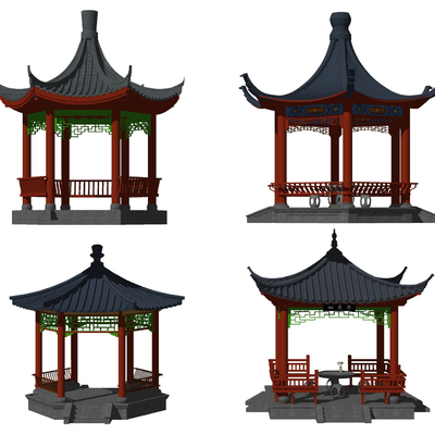 Chinese-style ancient pavilion pavilion