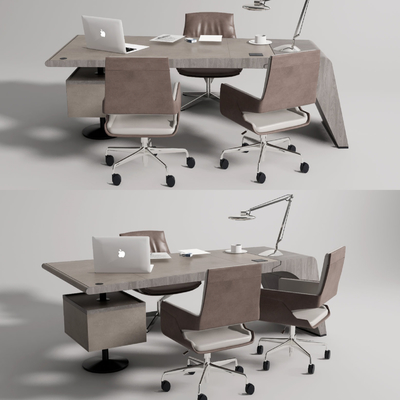 modern office desk and chair