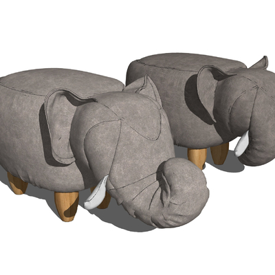 Modern Children's Elephant Bench