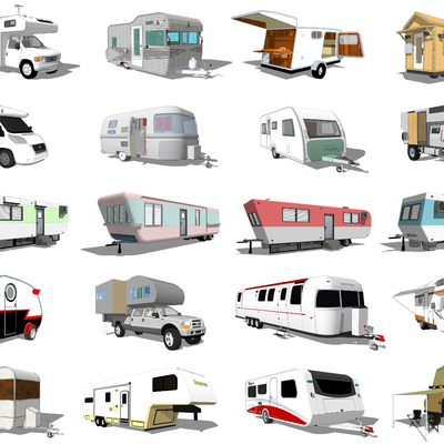 Modern RV caravan