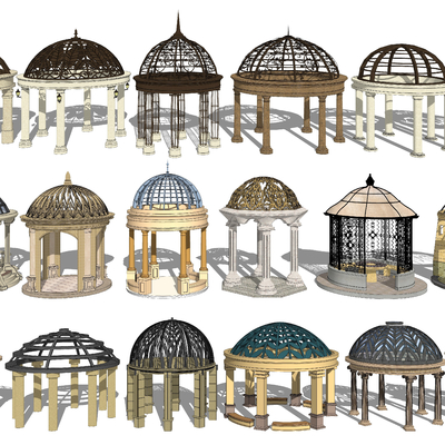 European-style pavilion dome pavilion