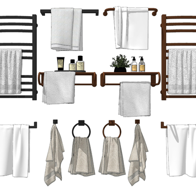 Modern Bath Towel Rack