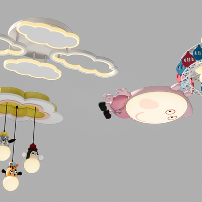 Modern children's cartoon ceiling lamp