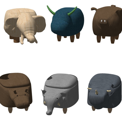 Modern children's animal stool