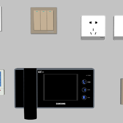 Modern Access Card Switch Panel