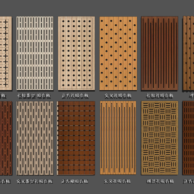 Modern perforated acoustic panel Panel