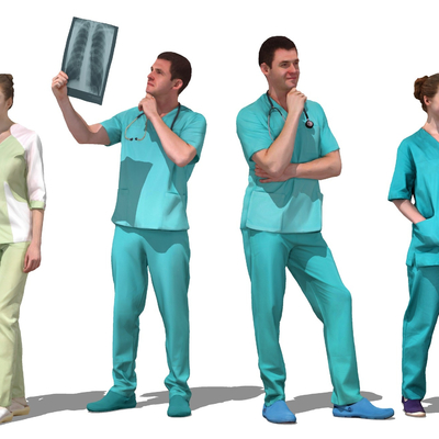 Modern Doctor Nurse Characters