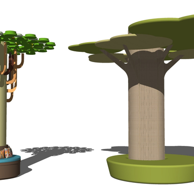 Modern Kindergarten Indoor Tree Pillar Seat