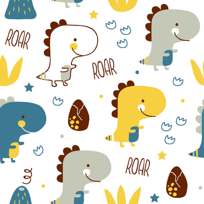 Cartoon little dinosaur wallpaper