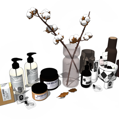 Modern perfume toiletries ornaments