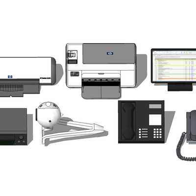 Modern Printer Computer Screen Phone