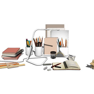 Modern office stationery supplies