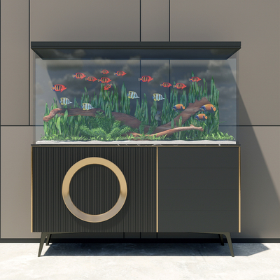 Modern Affordable Luxury Style Fish Tank