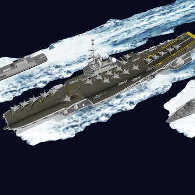 modern aircraft carrier warship