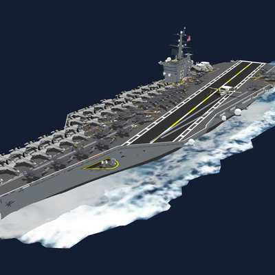 modern aircraft carrier warship