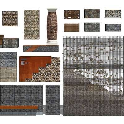 Industrial Wind Landscape Gabion