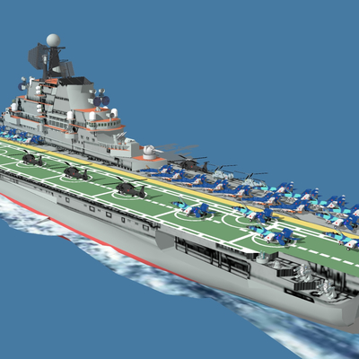 modern aircraft carrier warship