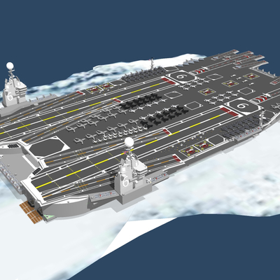 modern aircraft carrier warship