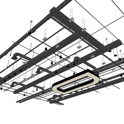 Modern ventilation duct central air conditioning duct